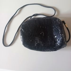 Avon vintage 90s mini barrel sequin evening purse/bag crossbody w/ corded strap